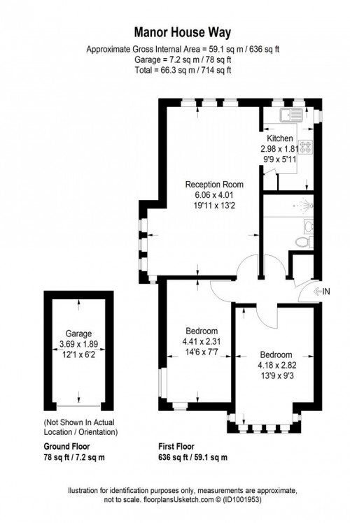Floorplans For Manor House Way, Isleworth