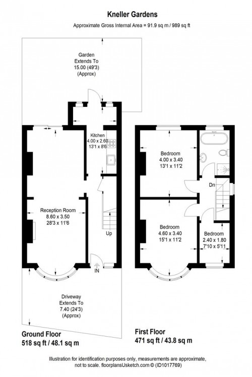Floorplans For Kneller Gardens, Isleworth