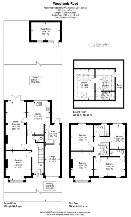 Floorplans For Woodlands Road, Isleworth