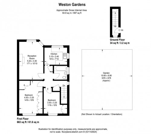 Floorplans For Weston Gardens, Isleworth