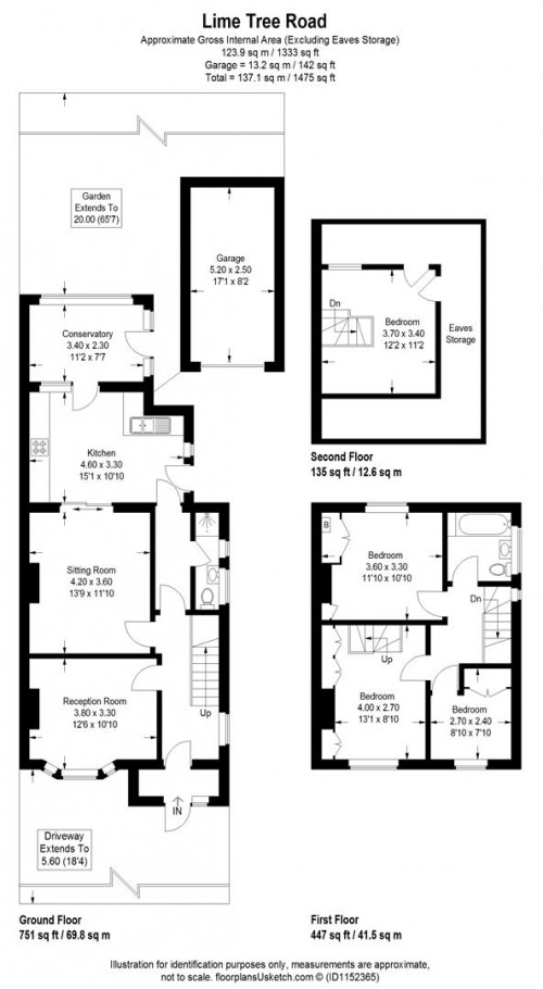 Floorplans For Lime Tree Road, Hounslow