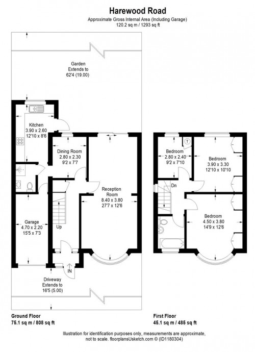 Floorplans For Harewood Road, Isleworth