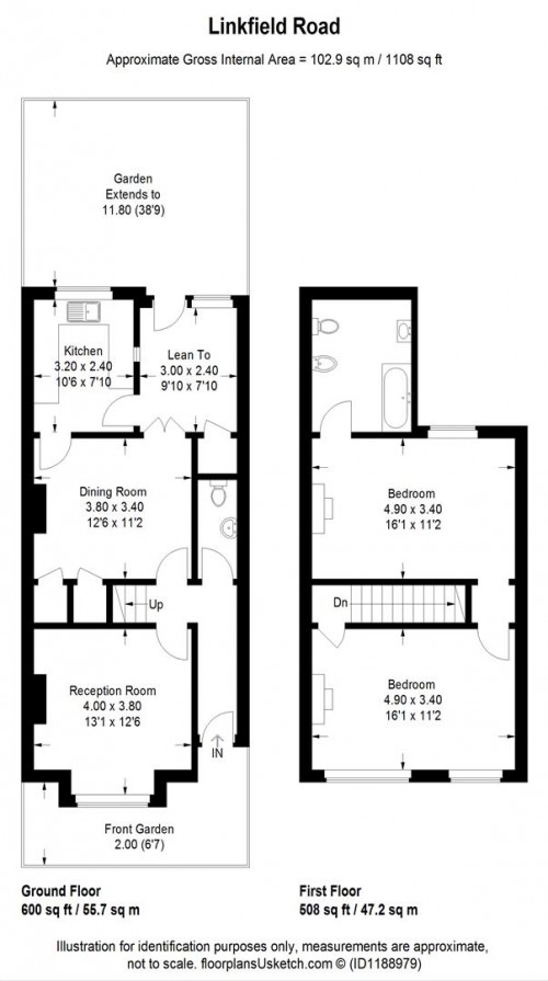 Floorplans For Linkfield Road, Isleworth TW7 6QP