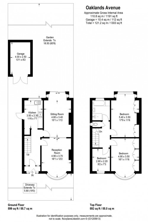 Floorplans For Oaklands Avenue, Isleworth