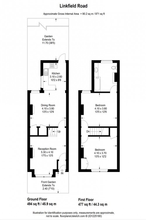 Floorplans For Linkfield Road, Isleworth