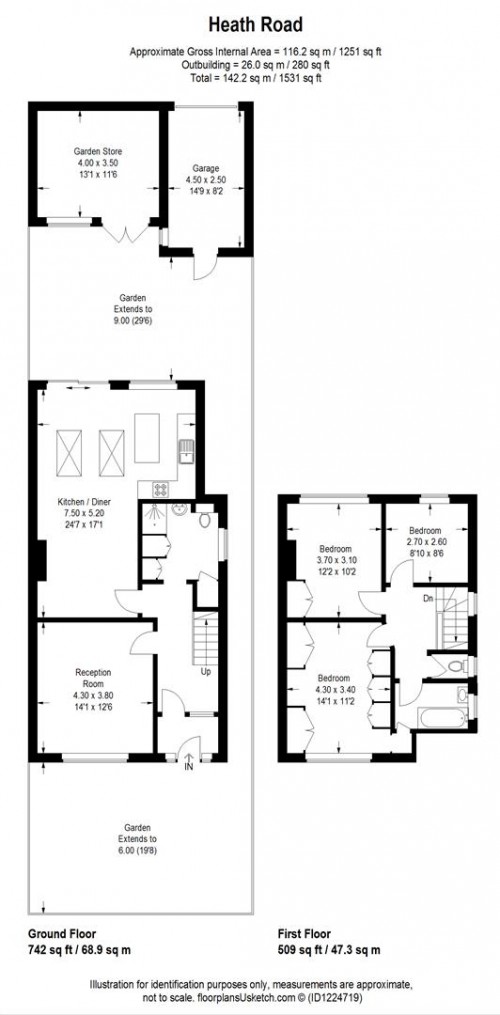 Floorplans For Heath Road, HOUNSLOW