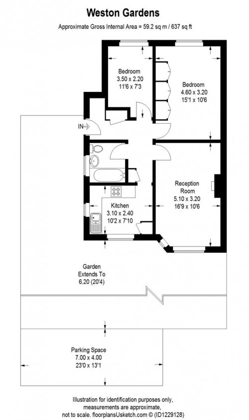 Floorplans For Weston Gardens, ISLEWORTH