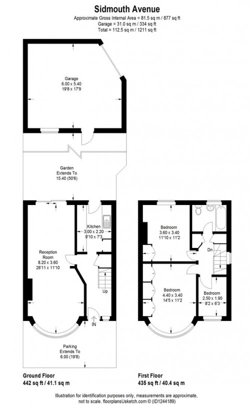 Floorplans For Sidmouth Avenue, Isleworth
