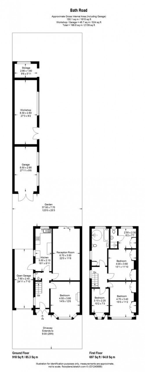 Floorplans For Bath Road, Hounslow