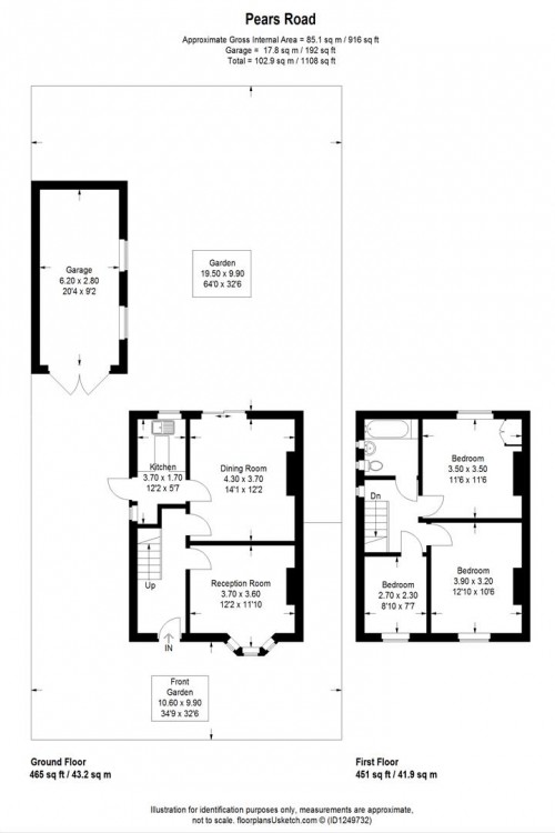 Floorplans For Pears Road, Hounslow