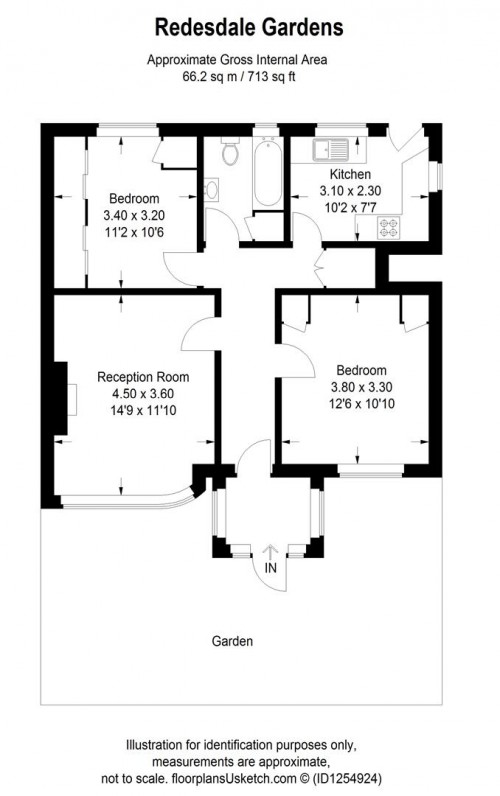 Floorplans For Redesdale Gardens, Isleworth