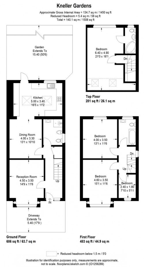 Floorplans For Kneller Gardens, Isleworth