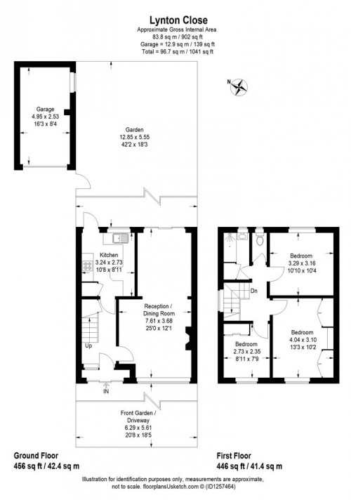 Floorplans For Lynton Close, Isleworth