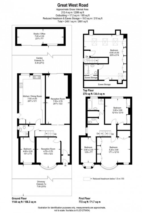 Floorplans For Great West Road, Isleworth
