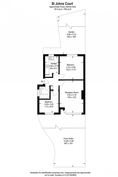 Floorplans For St Johns Road, Isleworth