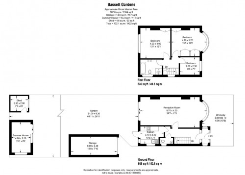 Floorplans For Bassett Gardens, Isleworth
