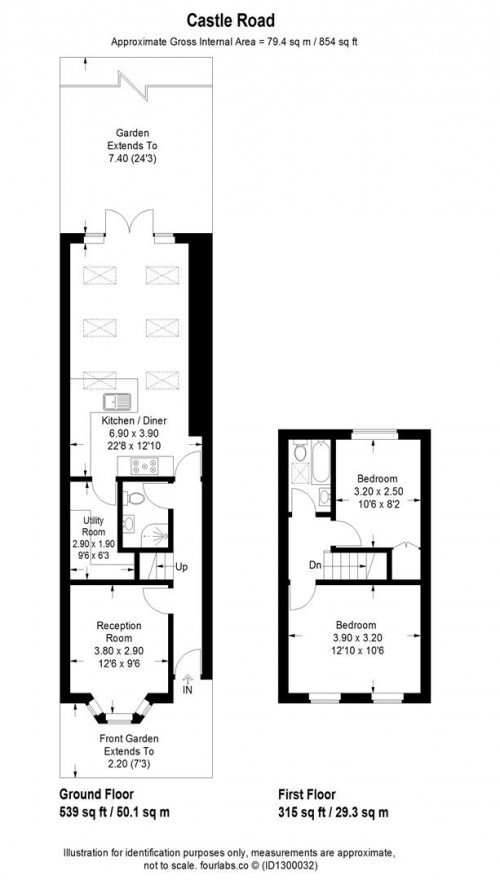 Floorplans For Castle Road, Isleworth